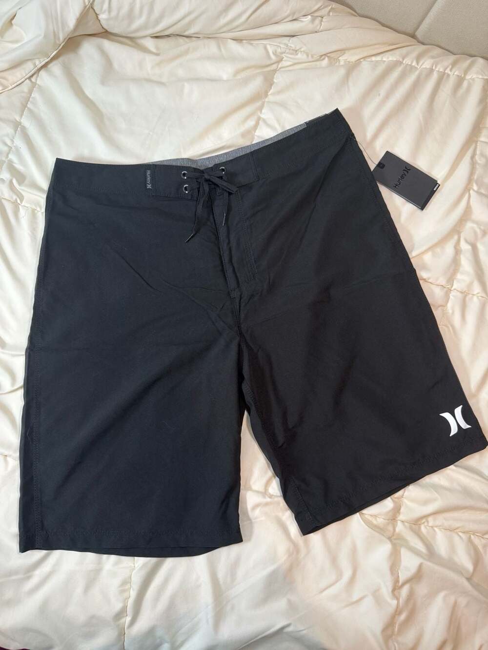 Hurley One and Only 21-Inch Solid Black Board Shorts